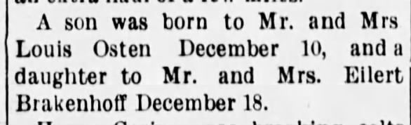 Brakenhoff birth announcement